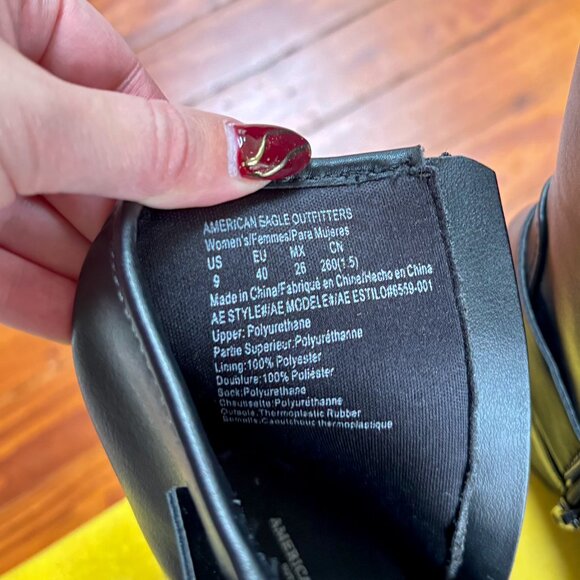 Women's Moto Boot - American Eagle - Black - Women's Size US 9 - Picture 5 of 7